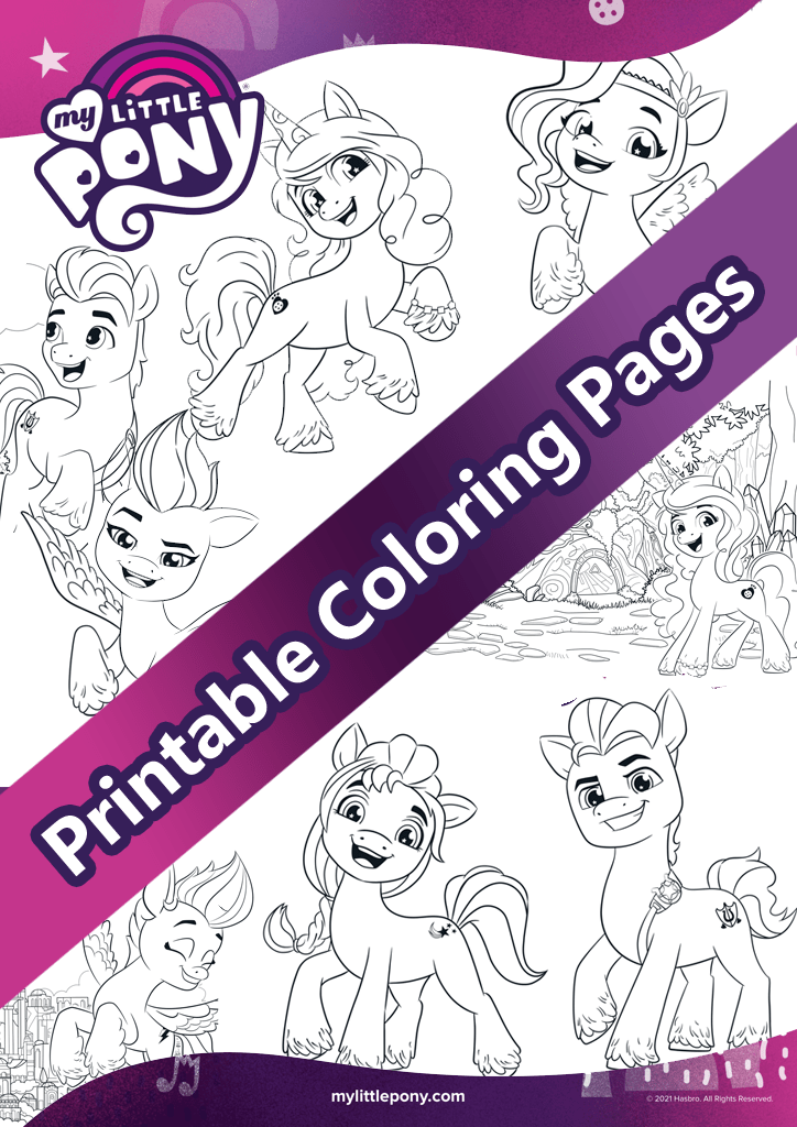 My little pony a new generation printable coloring pages â