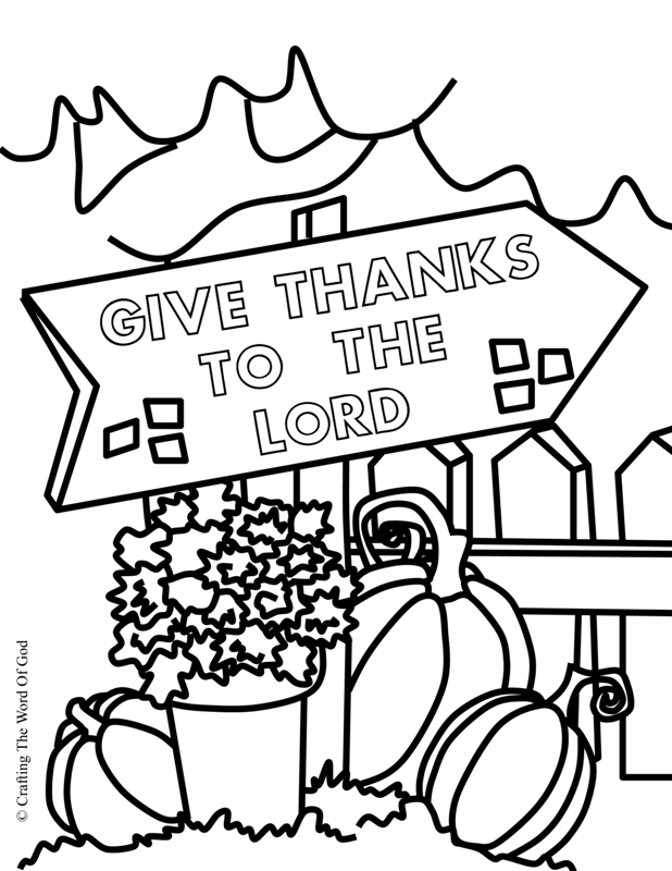 Thanksgiving coloring page