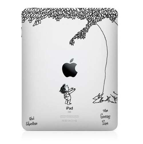 Cute and sort of geeky giving tree ipad decal bethany larson
