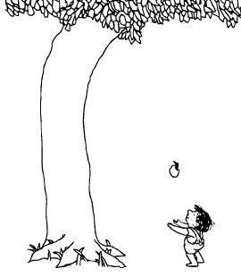 The giving tree the giving tree tree coloring page learning spanish