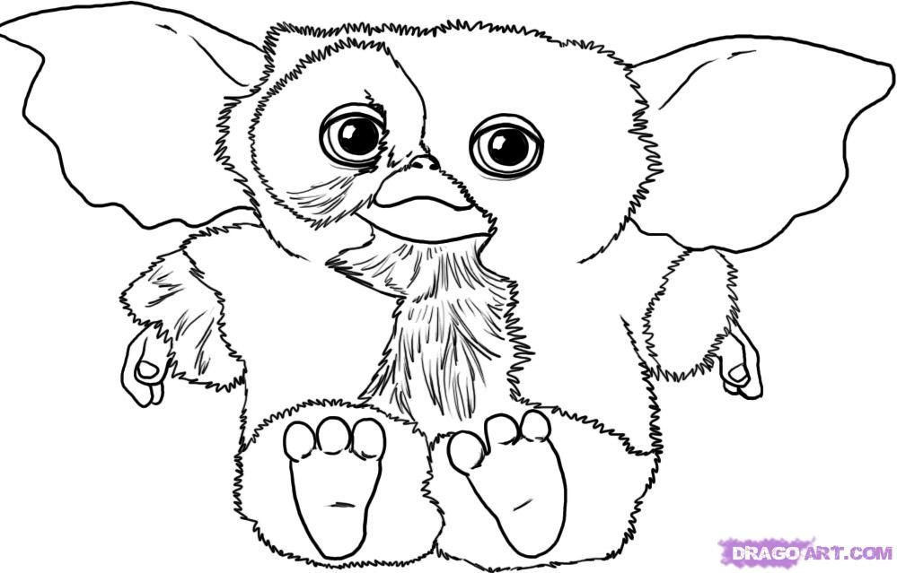 Gremlins colouring pages coloriage loup coloriage dessin ligne