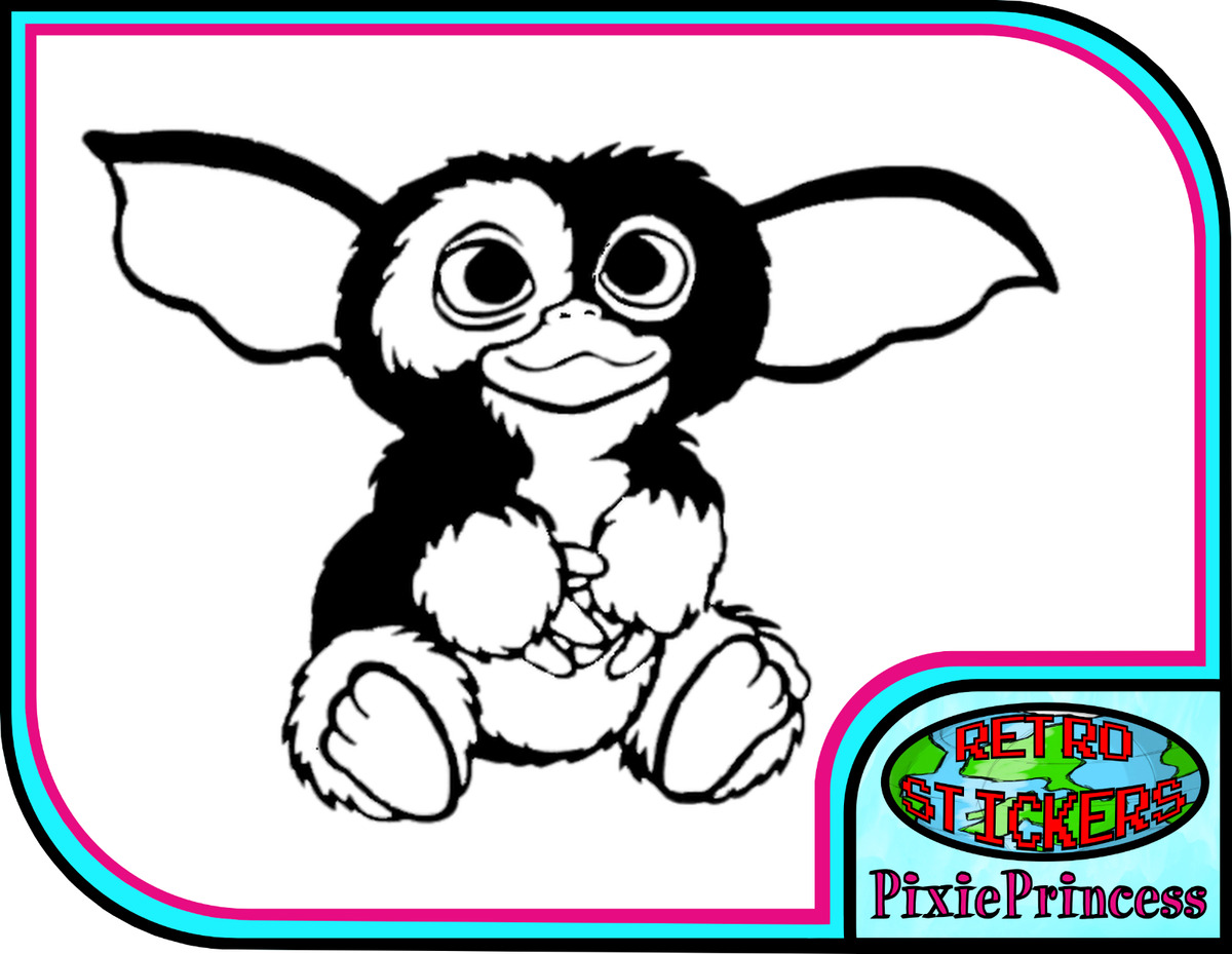 Gremlins gizmo f vinyl sticker laptop tablet car lorry wall art window decal