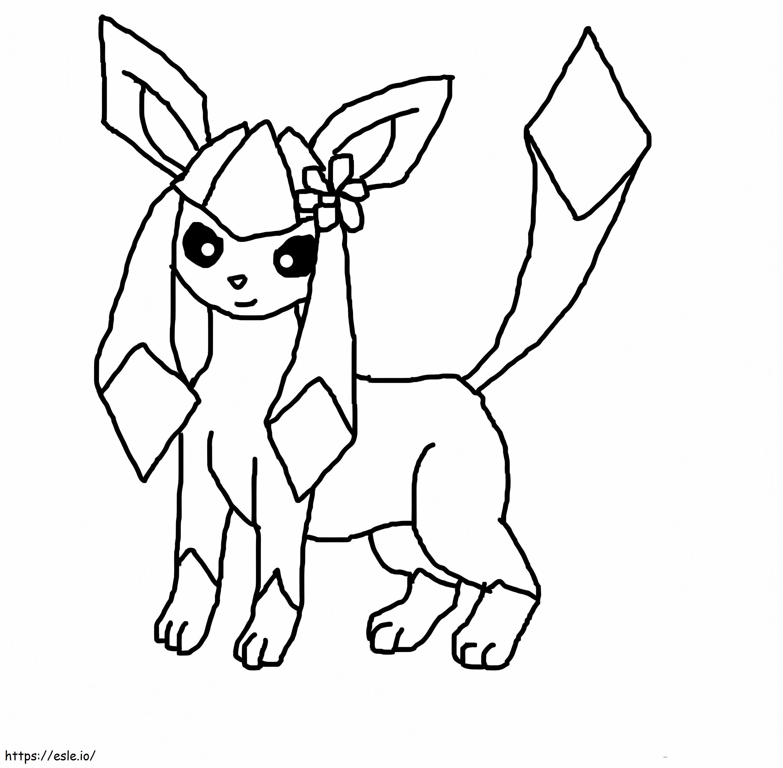 Glaceon coloring page