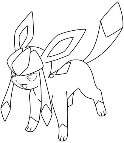 Glaceon pokemon coloring page pokemon coloring sheets pokemon coloring pages pokemon coloring