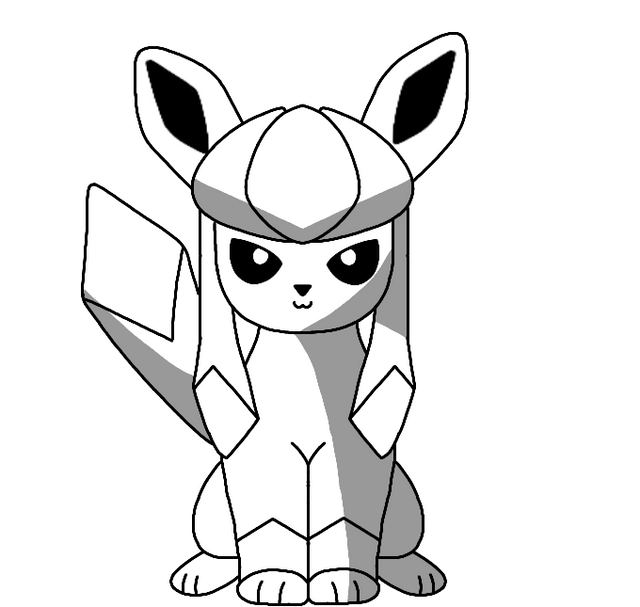 Realised it has been pretty long since i had last drew a glaceon reevee