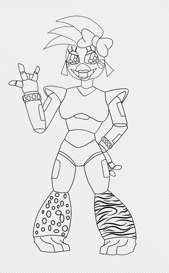 Currently working on glamrock chica doodle what do you think so far rfivenightsatfreddys