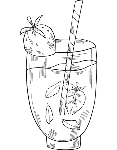 Glass of lemonade coloring page free printable coloring pages