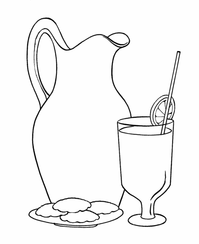 Lemonade coloring pages