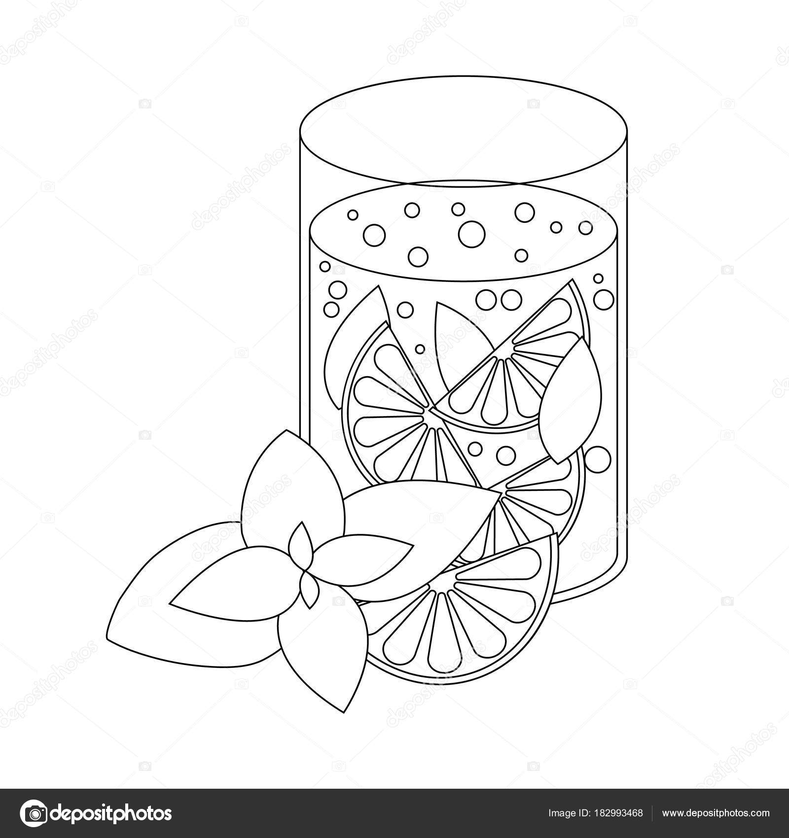 Coloring book for children vector illustration lemonade with l stock vector by sandstorm