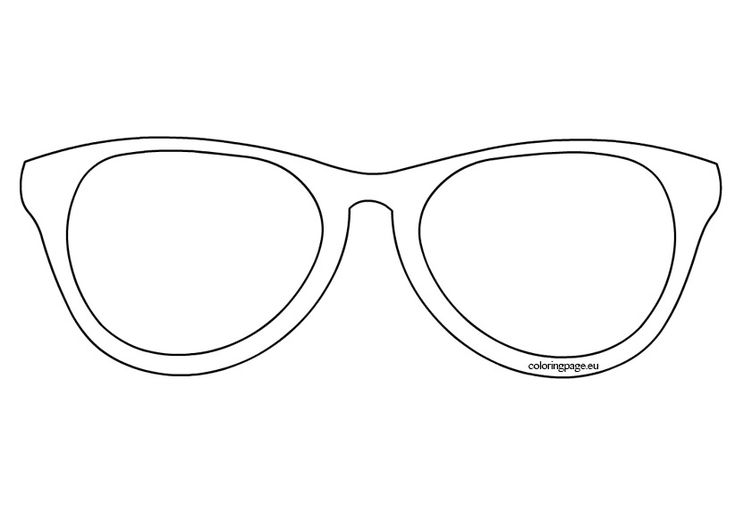 Fun in the sun sunglasses coloring page