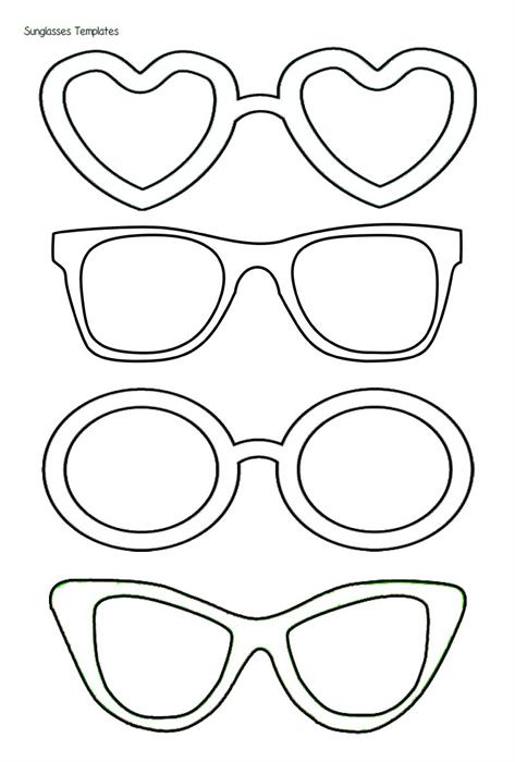 Best printable eyeglasses template pdf for free at printablee easy art projects kids art projects bunny crafts