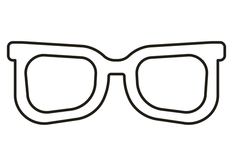 Glasses coloring page free printable coloring pages