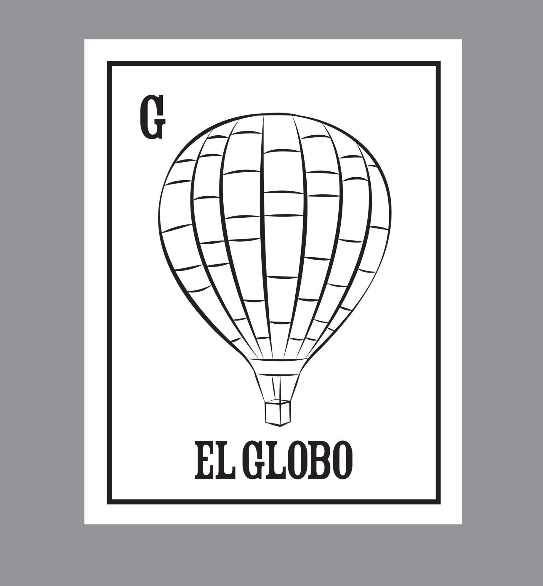 Spanish alphabet loteria coloring book