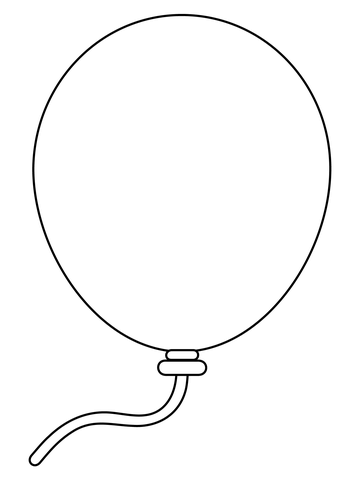 Balloon coloring page free printable coloring pages