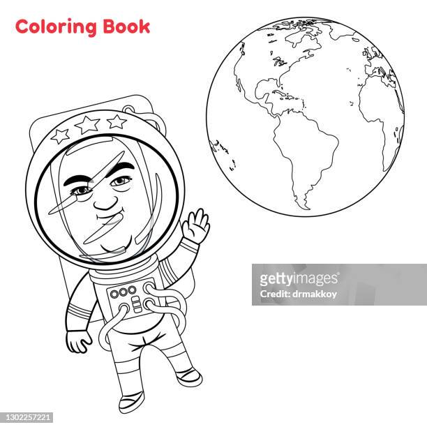 Fotos e imãgenes de coloring book globe