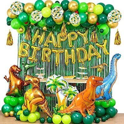 Cumpleaãos de dinosaurio globos decoracion piezas para niãos aãos set