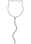 Balloons coloring pages free printable pictures