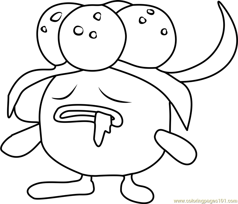 Gloom pokemon go coloring page for kids