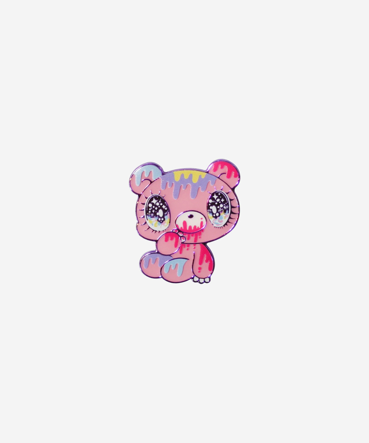 Standing gloomy bear enamel pin by yurie sekiya