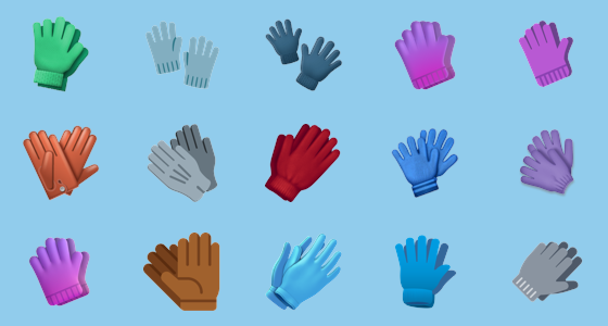 Ð gloves emoji