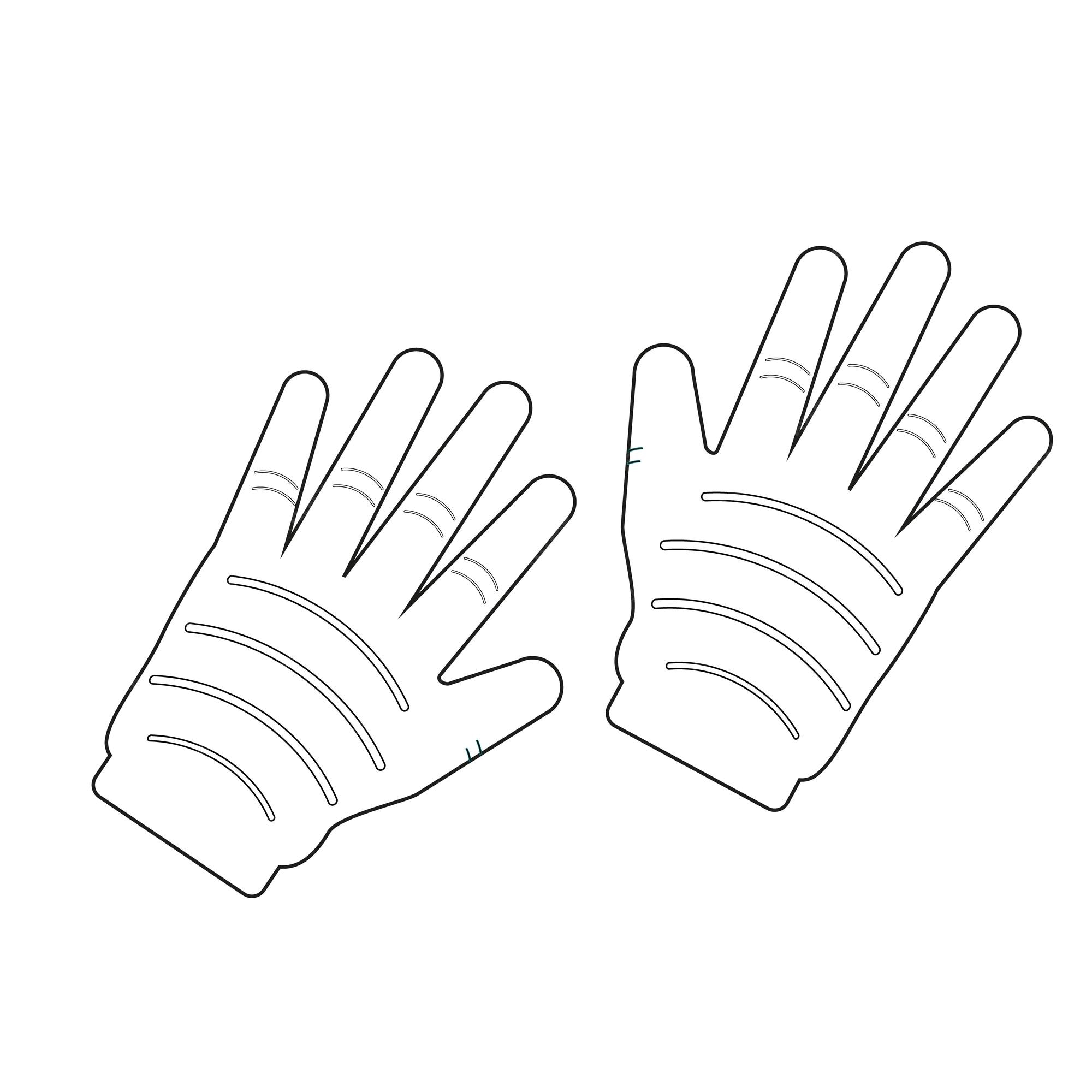 Premium vector coloring page gloves autumn winter vector illustration