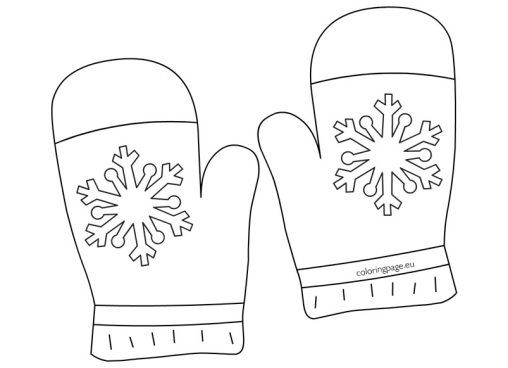 Winter clothing coloring page gloves summer coloring sheets coloring pages color
