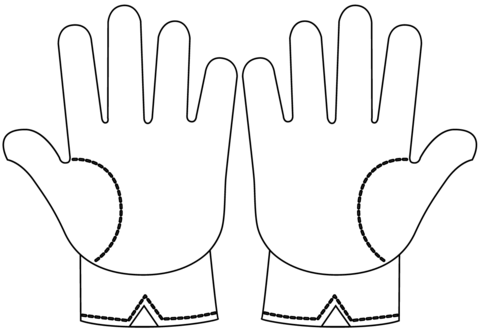 Gloves coloring page free printable coloring pages