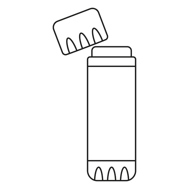 Premium vector linear glue stick school supplies vector illustration