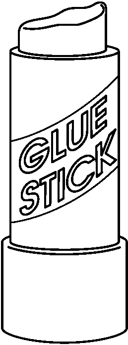 Glue stick for coloring