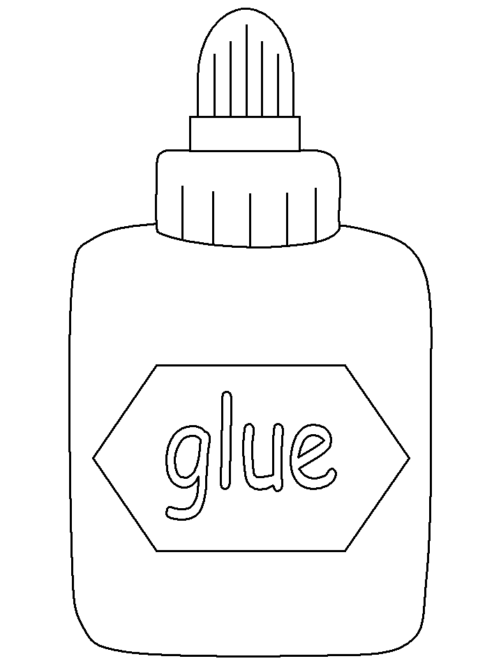 Glue school coloring pages coloring book school coloring pages school supplies coloring pages