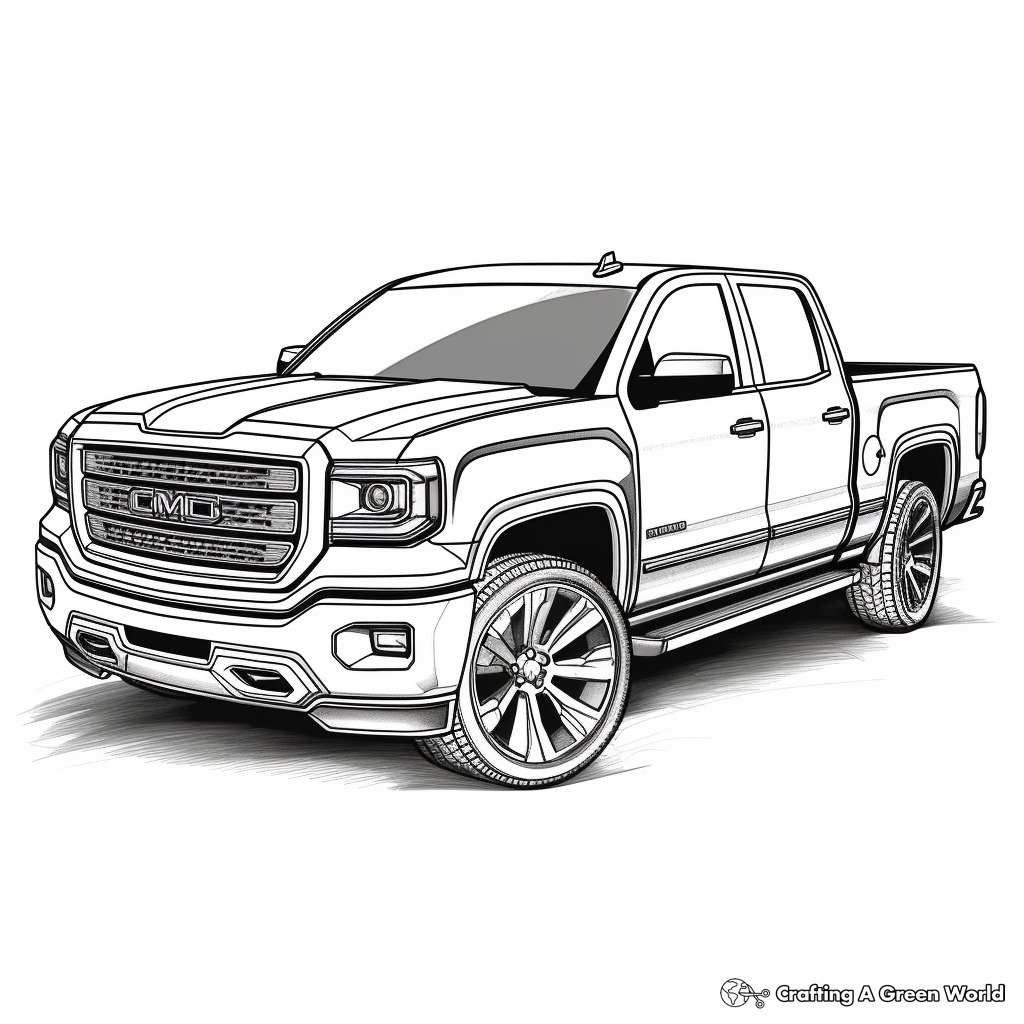 Pickup truck coloring pages