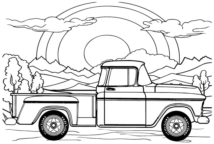 Gmc coloring pages