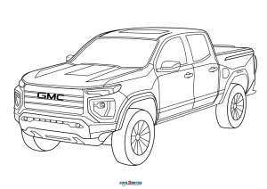 Free printable truck coloring pages for kids