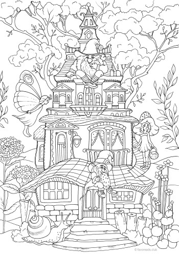 The house of gnomes â favoreads coloring club