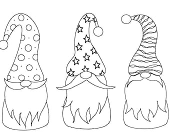 Santa gnomes gnome coloring page gnome coloring book gnomes christmas coloring page kids coloring adult coloring