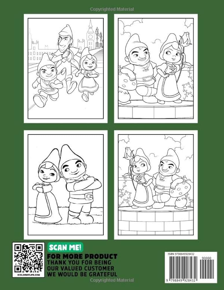 Gnomeo and juliet coloring book famous love story for couple and anyone to love with illustrations pages to drawing for relaxation mueller conner mueller books