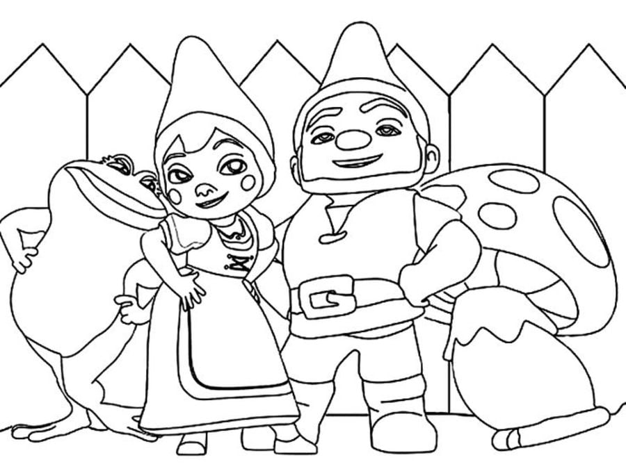 Coloring pages gnomeo juliet printable for kids adults free