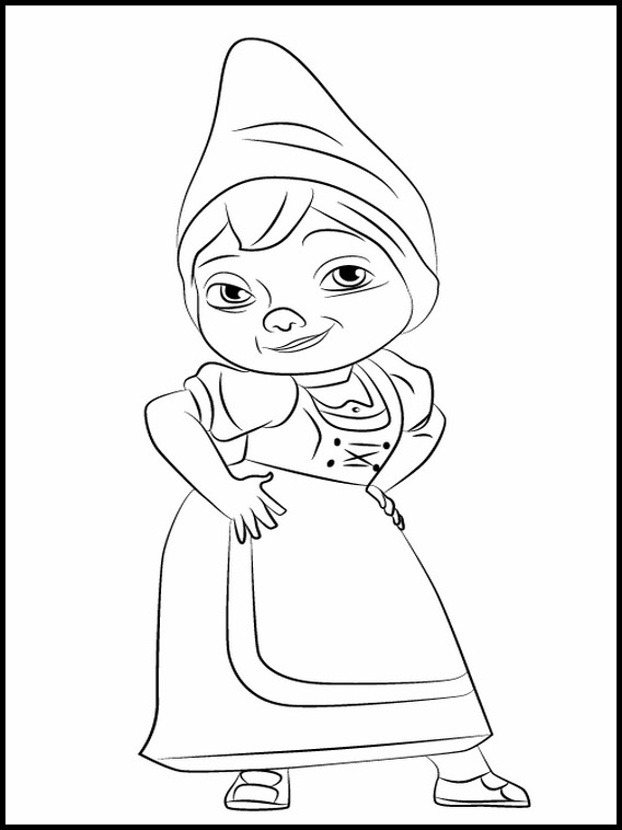 Free printable coloring pages gnomeo and juliet