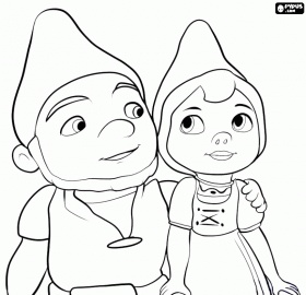 Gnomeo and juliet coloring pages