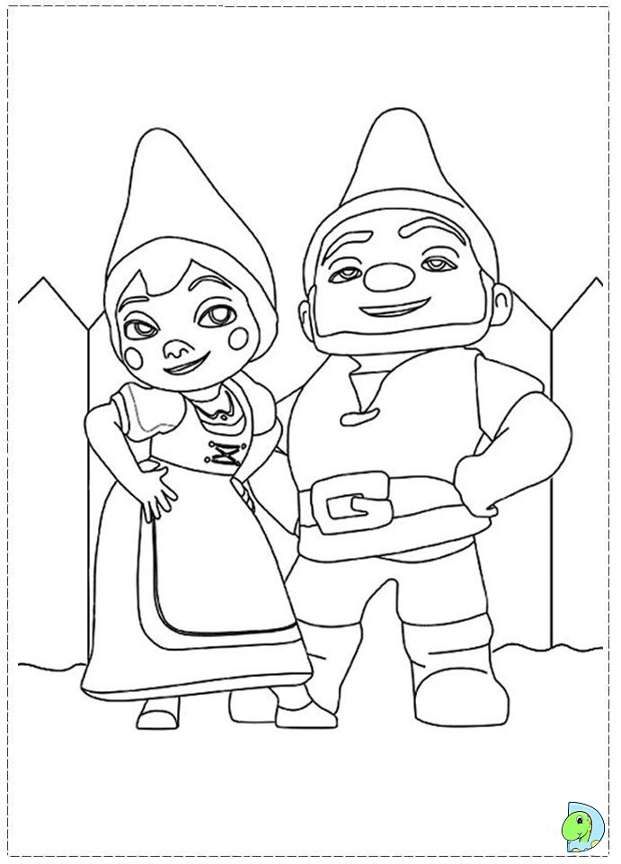 Gnomeo and juliet coloring page