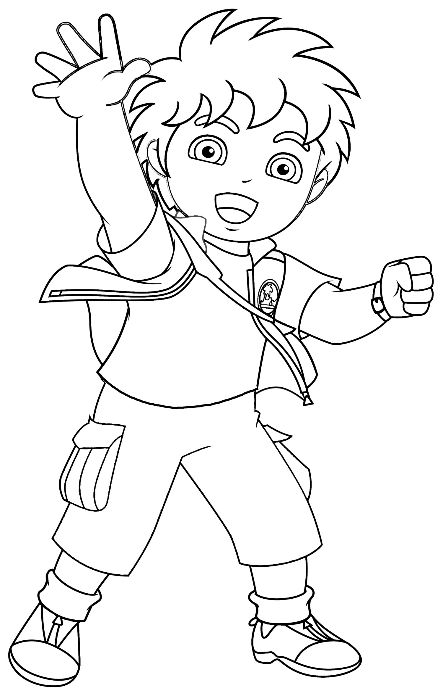 Free printable diego coloring pages for kids