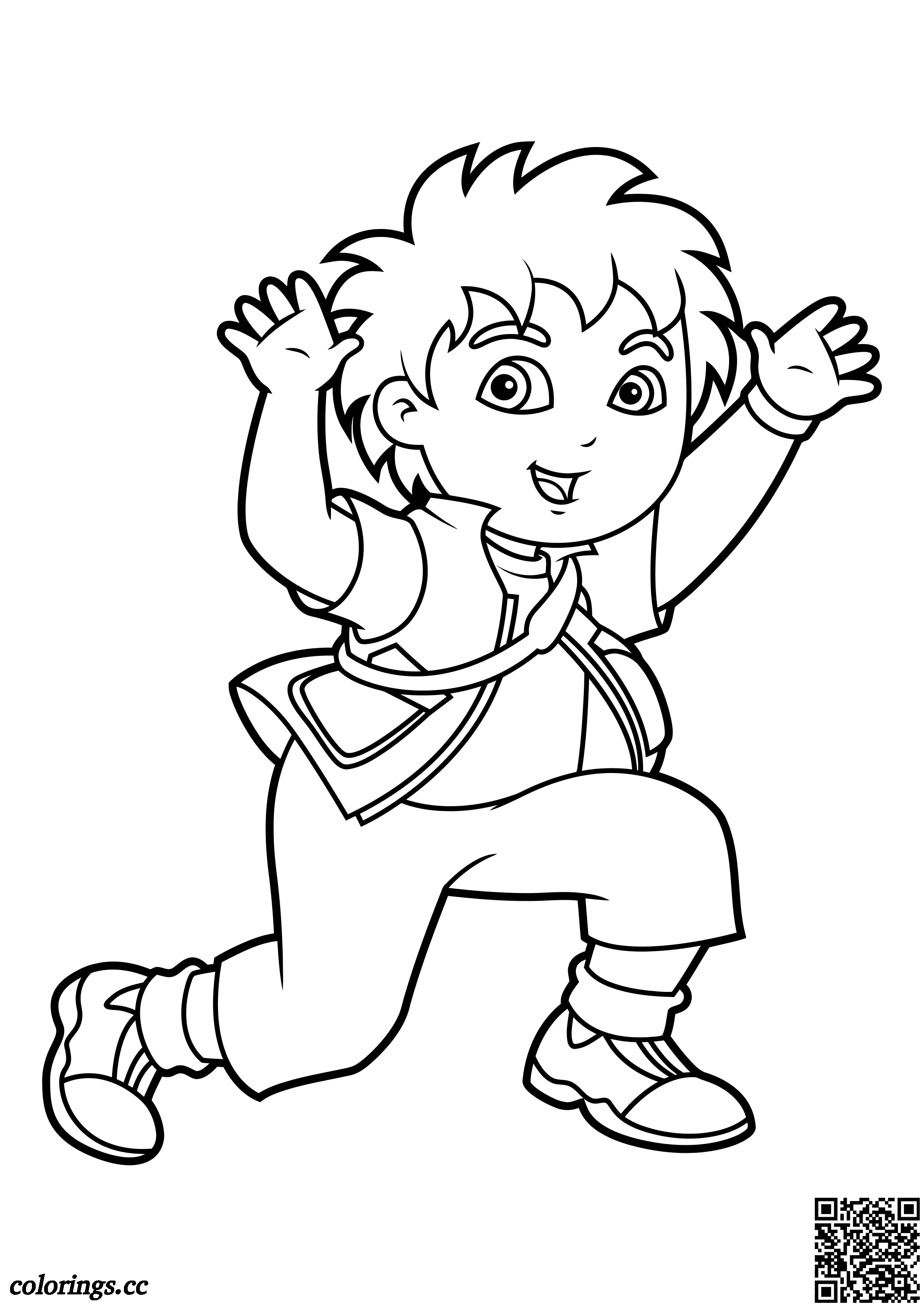 Diego marquez coloring pages go diego go coloring pages