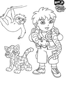 Go diego go coloring page ideas go diego go coloring pages diego