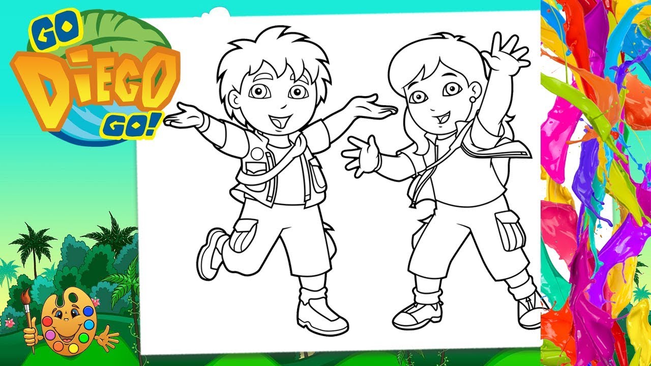 Coloring go diego go diego marquez alicia marquez coloring pages coloring book