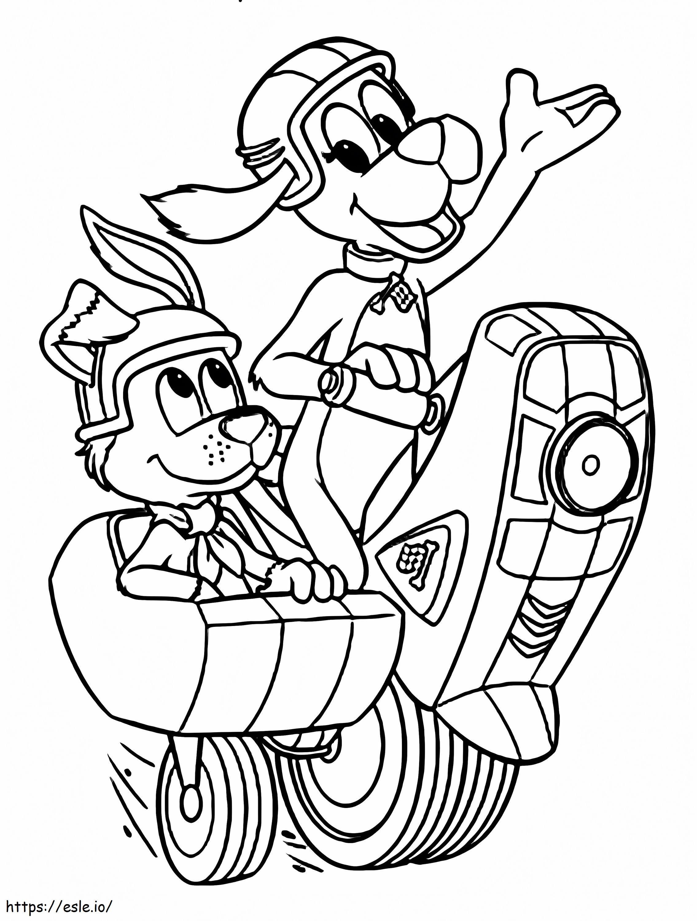 Go dog go coloring page