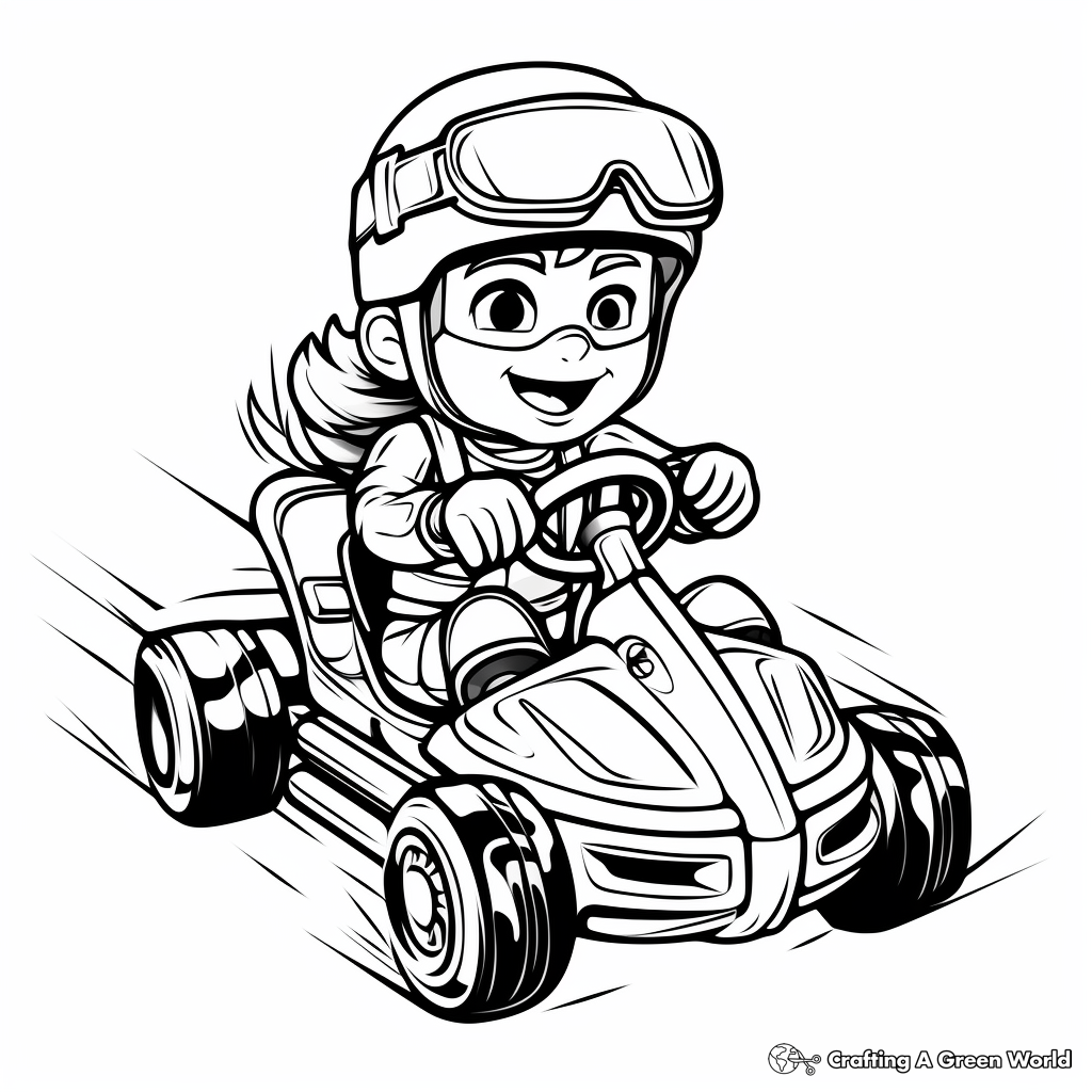 Race car coloring pages