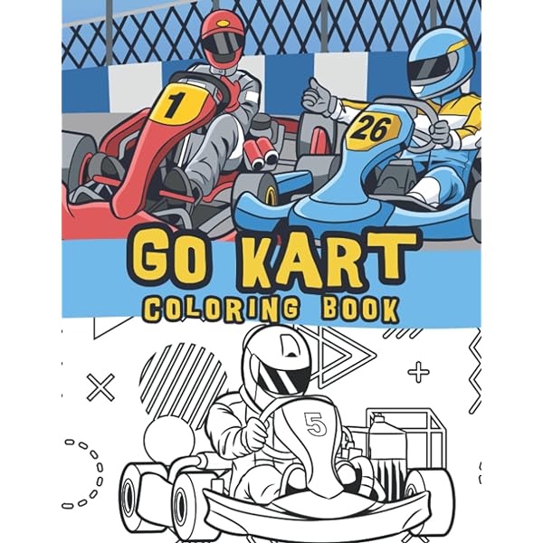 Go karting loring book go karts open