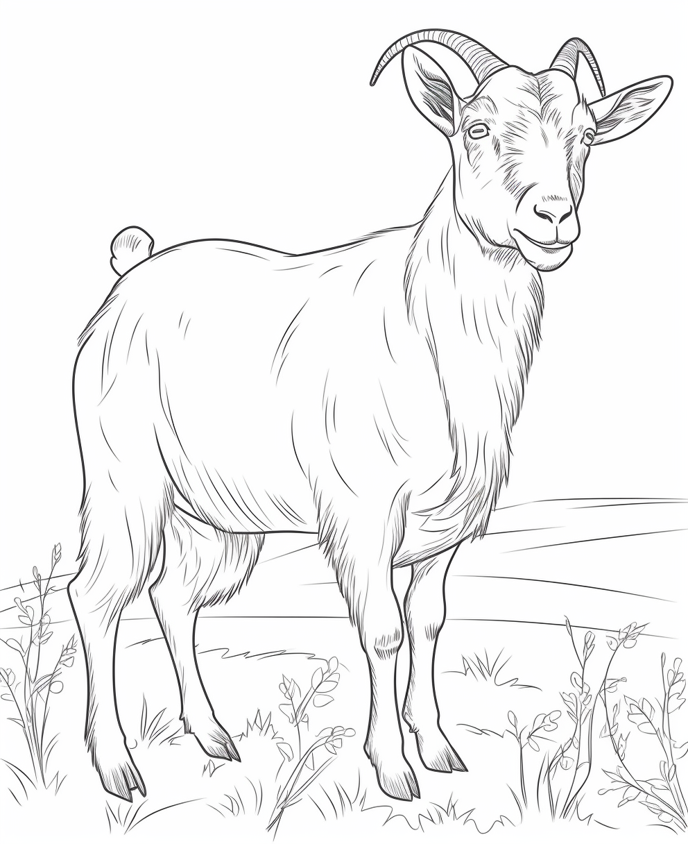 Goat coloring books for children years old coloring pages