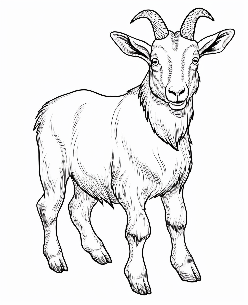 Goat coloring books for children years old coloring pages