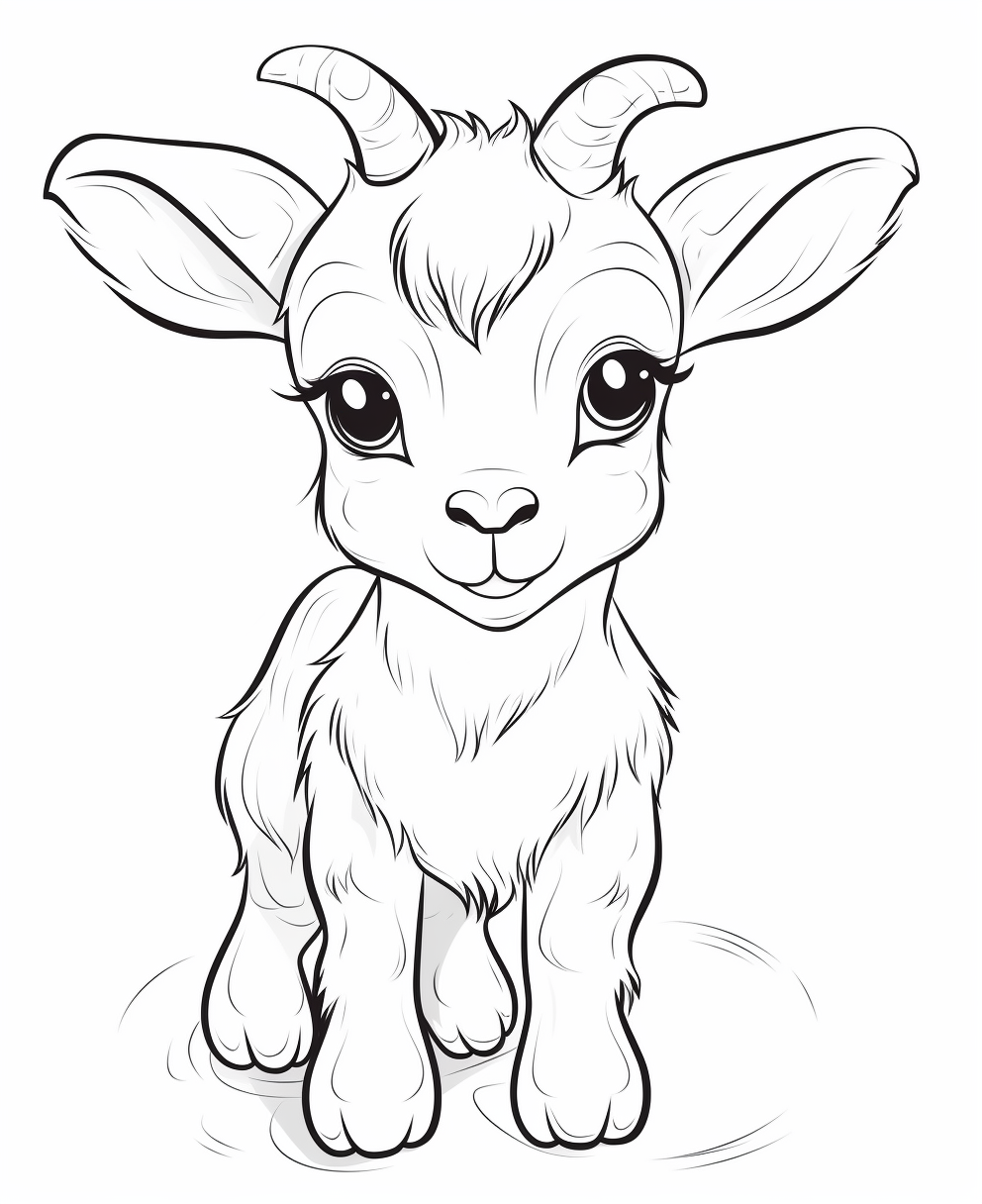 Goat coloring books for children years old coloring pages